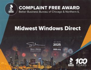 Midwest BBB Complaint Free Award