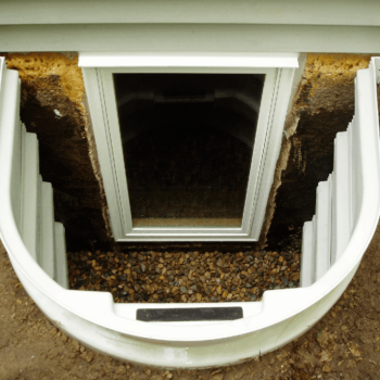Egress window design for basement safety and ventilation