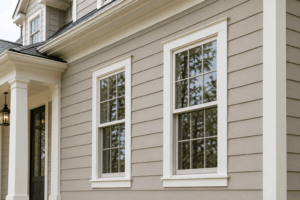 Properly installed siding and exterior trim on a Chicagoland home.