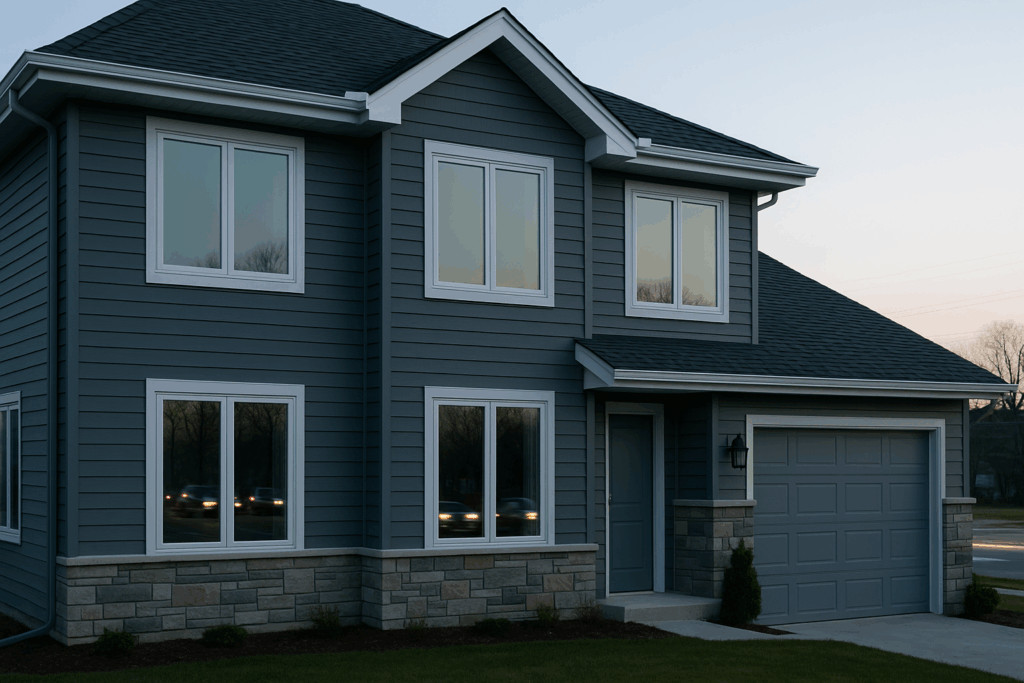 Detailed interior view of laminated glass window designed to reduce outside noise by Midwest Windows, Siding & Doors